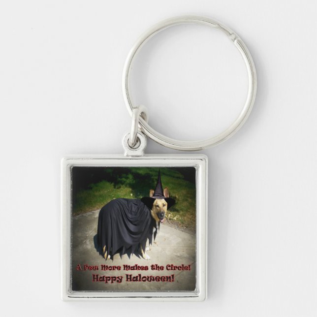 Deutscher Schäferhund Hexenhund Schlüsselanhänger (Vorne)
