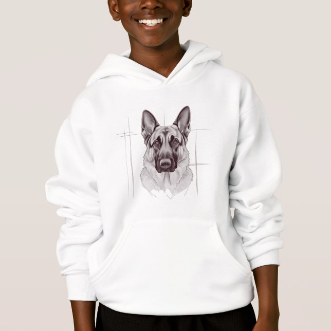 Deutscher Schäferhund Hoodies (Vorderseite)