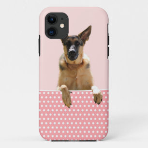 Deutscher Schäferhund Hund Pink Polka Dots title_seo2