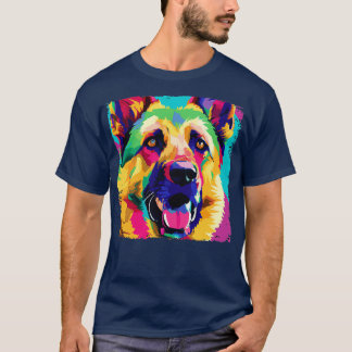Deutscher Schäferhund Hunde Kunst Hund Lover Gesch T-Shirt