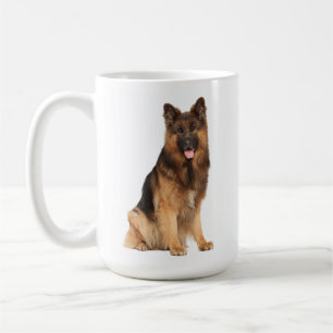 Deutscher Schäferhund, Hunderassen, lustiger Hund, Kaffeetasse