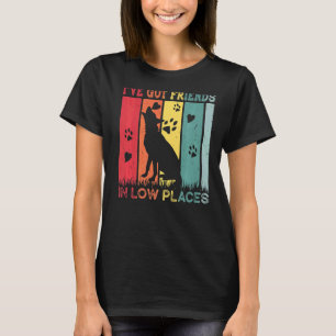 Deutscher Schäferhund Ich habe Freunde an niedrige T-Shirt
