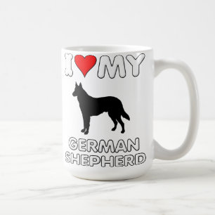 Deutscher Schäferhund Ich Liebe Herz Meiner Tasse