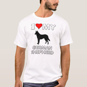Deutscher Schäferhund Ich Liebe Mein Herz Shirt