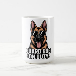 Deutscher Schäferhund im Dienst - Geschenk mit Son Kaffeetasse