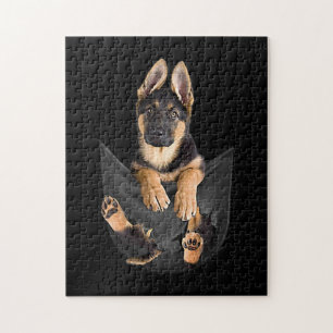 Deutscher Schäferhund in Pocket T - Shirt Funny Do