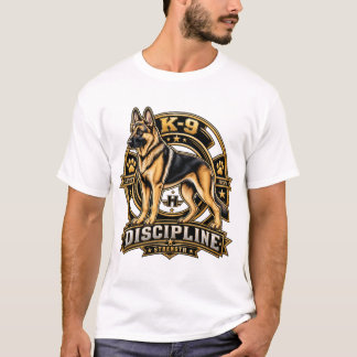 Deutscher Schäferhund K9 Disziplin Stärke Vintage T-Shirt