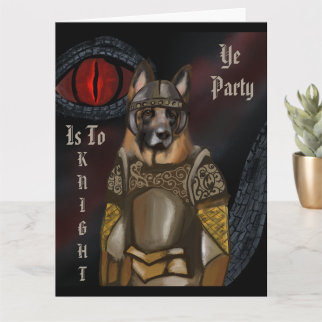 Deutscher Schäferhund Karte (Kleine Pflanze)