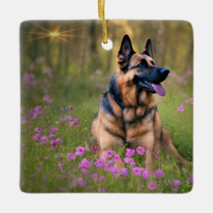 Deutscher Schäferhund Keramikornament