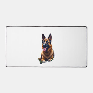 Deutscher Schäferhund Kopfporträt Hunde Liebhaber  Schreibtischunterlage