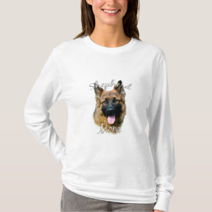 Deutscher Schäferhund (Langhaar) Mama 2 T-Shirt
