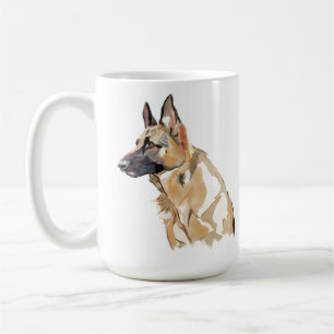 Deutscher Schäferhund Latte Tasse – Hundemama Kaff