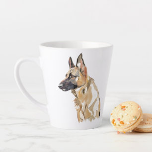 Deutscher Schäferhund Latte Tasse – Hundemama Kaff