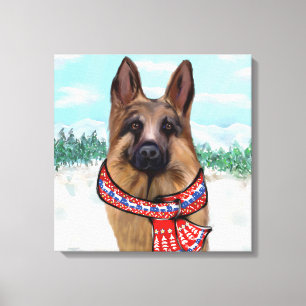 DEUTSCHER SCHÄFERHUND LEINWANDDRUCK