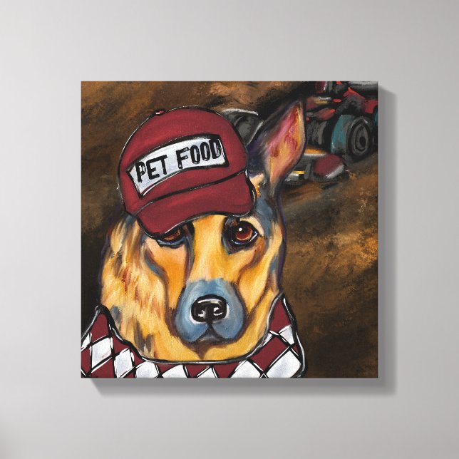 Deutscher Schäferhund Leinwanddruck (Vorderseite)