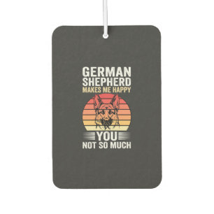 Deutscher Schäferhund Liebhaber Lustig Retro Autolufterfrischer