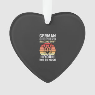 Deutscher Schäferhund Liebhaber Lustig Retro Ornament