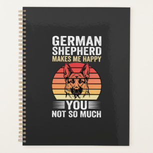 Deutscher Schäferhund Liebhaber Lustig Retro Planer