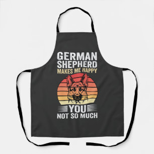 Deutscher Schäferhund Liebhaber Lustig Retro Schürze