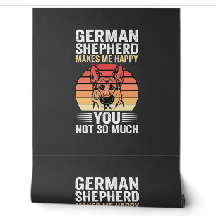 Deutscher Schäferhund Liebhaber Lustig Retro Tapete
