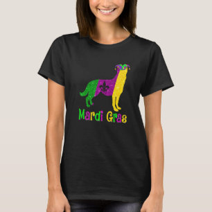 Deutscher Schäferhund Liebhaber Mardi Gras Karneva T-Shirt