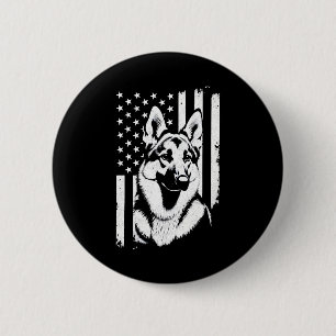 Deutscher Schäferhund Liebhaber USA Amerikanische Button