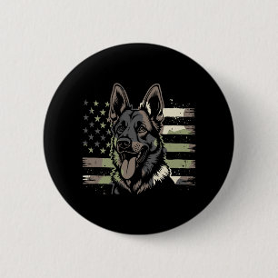 Deutscher Schäferhund Liebhaber USA Amerikanische  Button