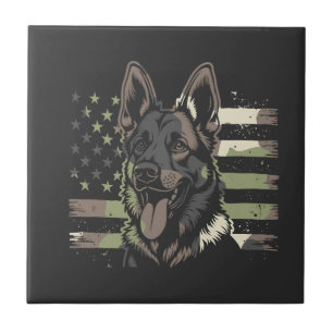 Deutscher Schäferhund Liebhaber USA Amerikanische Fliese