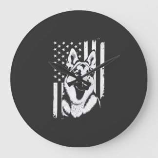 Deutscher Schäferhund Liebhaber USA Amerikanische Große Wanduhr