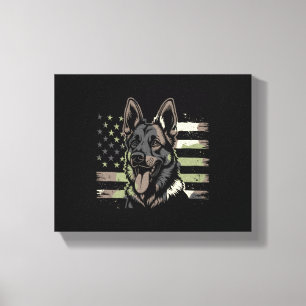Deutscher Schäferhund Liebhaber USA Amerikanische Leinwanddruck