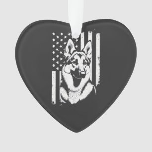 Deutscher Schäferhund Liebhaber USA Amerikanische  Ornament