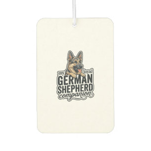 Deutscher Schäferhund Liebhaber Vintage Gravur Hun Autolufterfrischer