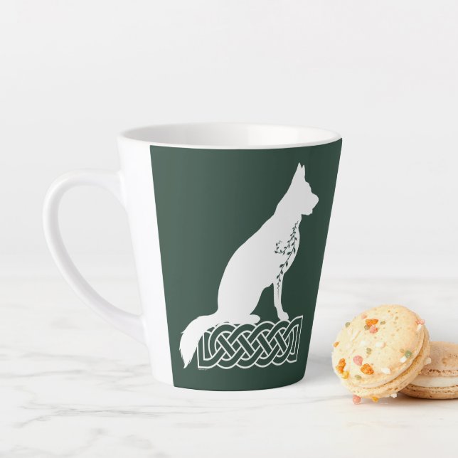 Deutscher Schäferhund Loki Sailor's Knot White Cus Milchtasse (Beispiel)
