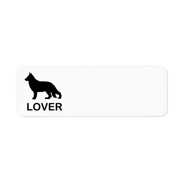 Deutscher Schäferhund Lover mit Silhouette (Vorne)