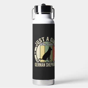 Deutscher Schäferhund Mädchen Hundeliebhaber Desig Trinkflasche