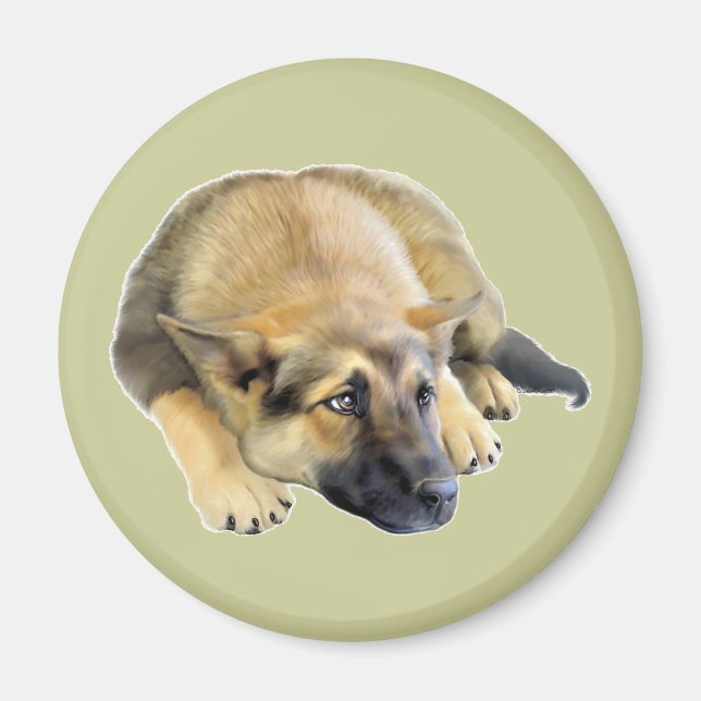 Deutscher Schäferhund Magnet (Vorne)