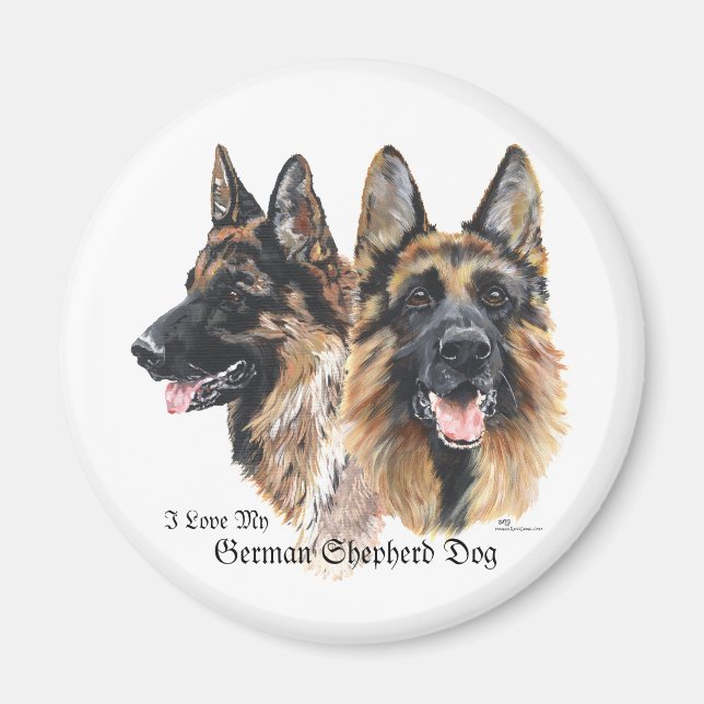 Deutscher Schäferhund Magnet (Vorne)