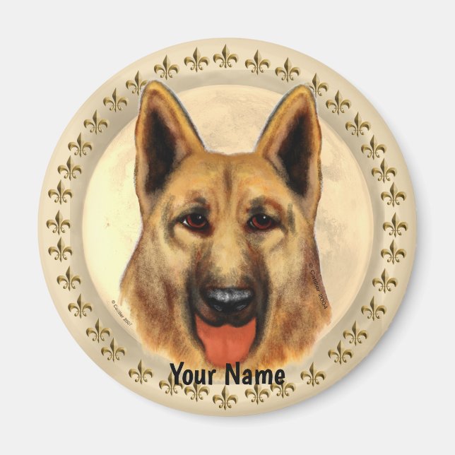 Deutscher Schäferhund Magnet (Vorne)