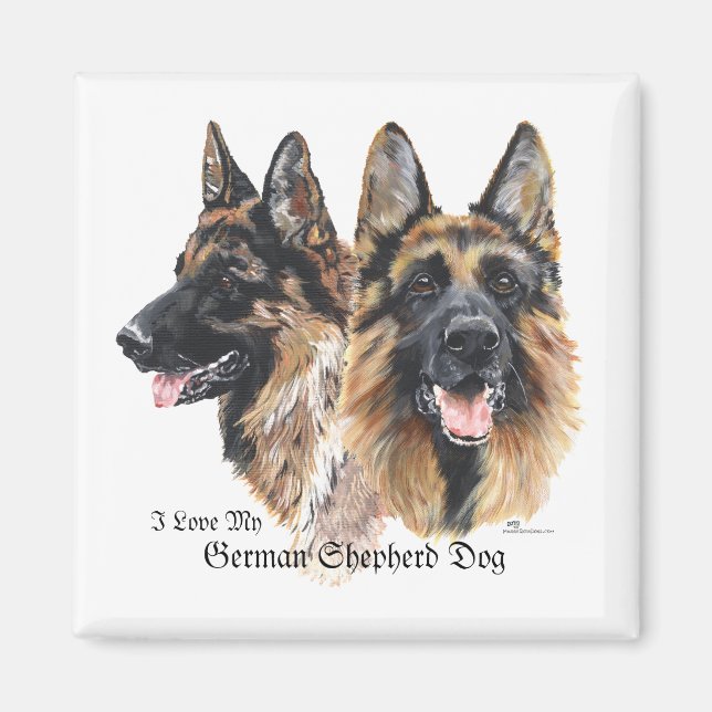 Deutscher Schäferhund Magnet (Vorne)