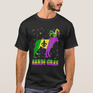 Deutscher Schäferhund Mardi Gras Karneval Narr Bea T-Shirt