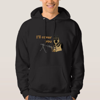 Deutscher Schäferhund mit Maschinenkopf Hoodie