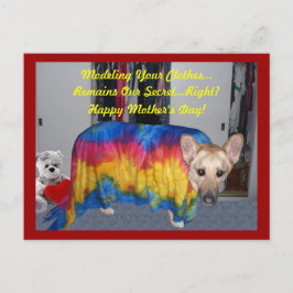 Deutscher Schäferhund modelliert Muttertag Postkarte