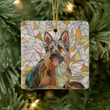Deutscher Schäferhund - Mosaikkunst