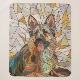 Deutscher Schäferhund - Mosaikkunst Sherpadecke