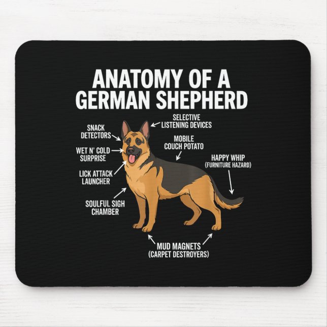 Deutscher Schäferhund  Mousepad (Vorne)
