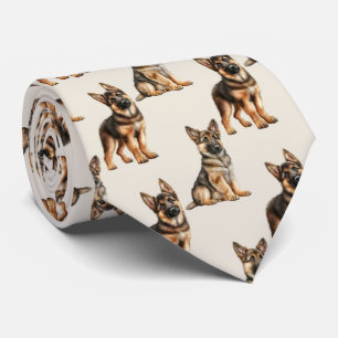 Deutscher Schäferhund-Muster Krawatte