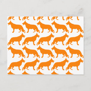 Deutscher Schäferhund Muster Postkarte