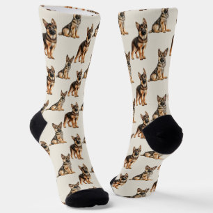 Deutscher Schäferhund-Muster Socken