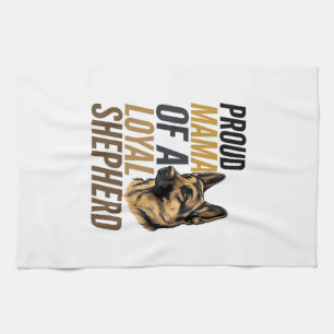Deutscher Schäferhund-Mutter-Shirt Vintage-Hund-Ma Geschirrtuch