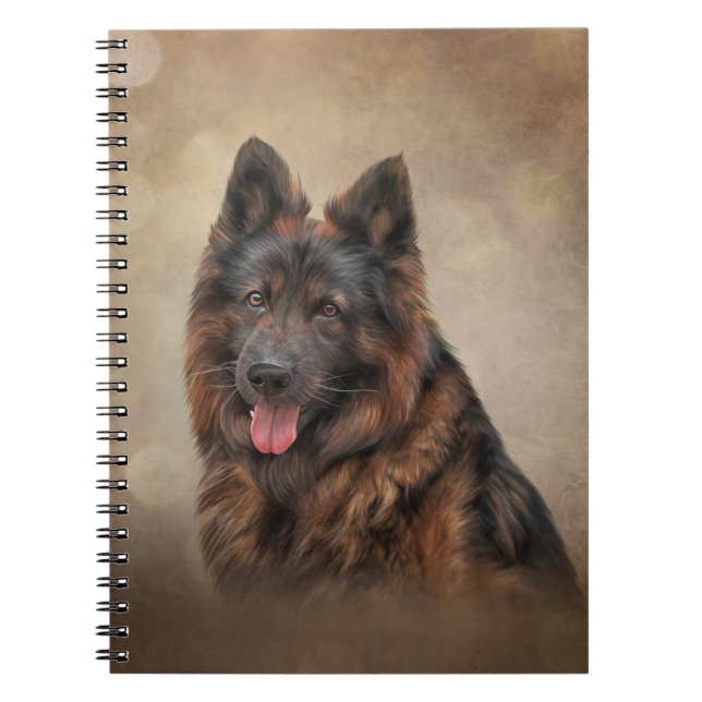 Deutscher Schäferhund Notizblock (Vorderseite)